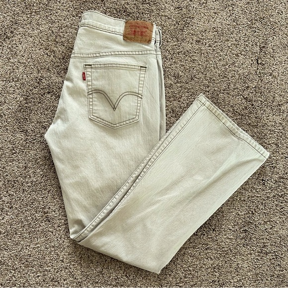 Levi's Denim - Y2K Levi’s Nouveau 515 Boot Cut Low Rise Stretch Light Tan Jeans Women’s Sz 10